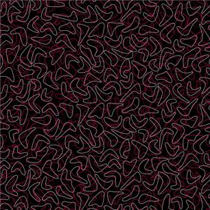 Ebony Red Boomerang